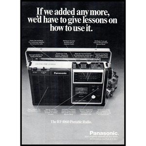 1973 Panasonic RF-1060 Portable Radio Vintage Print Ad 70s Tech Wall Art Photo